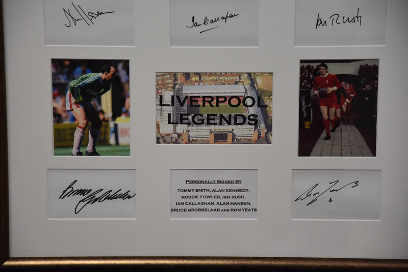 Load image into Gallery viewer, Liverpool Legends Collage Personally Signed by Rush, Fowler and More! From Unique Memorabilia. 
