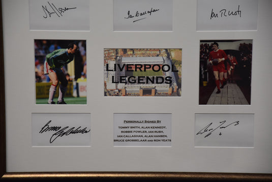 Liverpool Legends Collage Personally Signed by Rush, Fowler and More! From Unique Memorabilia. 