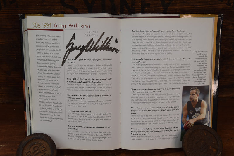 Load image into Gallery viewer, &quot;The Brownlow&quot; Tribute Book Personally Signed by a Host of Winners
