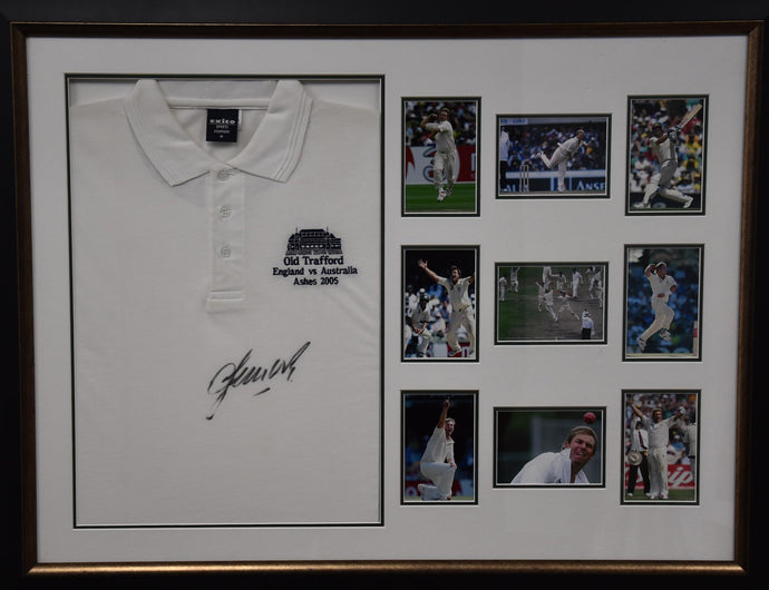 2005 Ashes Shane Warne Personally Signed Shirt, from Unique Memorabilia. 