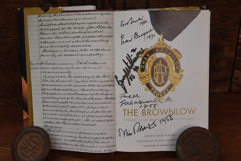 Load image into Gallery viewer, &quot;The Brownlow&quot; Tribute Book Personally Signed by a Host of Winners
