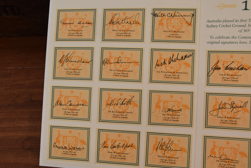 Load image into Gallery viewer, &quot;Wallaby Gold&quot; Ltd Edition, Personally Signed by 32 Wallaby Captains
