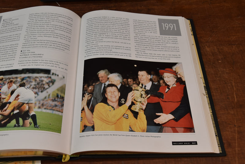 Load image into Gallery viewer, &quot;Wallaby Gold&quot; Ltd Edition, Personally Signed by 32 Wallaby Captains
