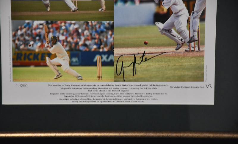 Load image into Gallery viewer, Gary Kirsten South Africa Cricket Personally Signed Career Tribute, from Unique Memorabilia. 
