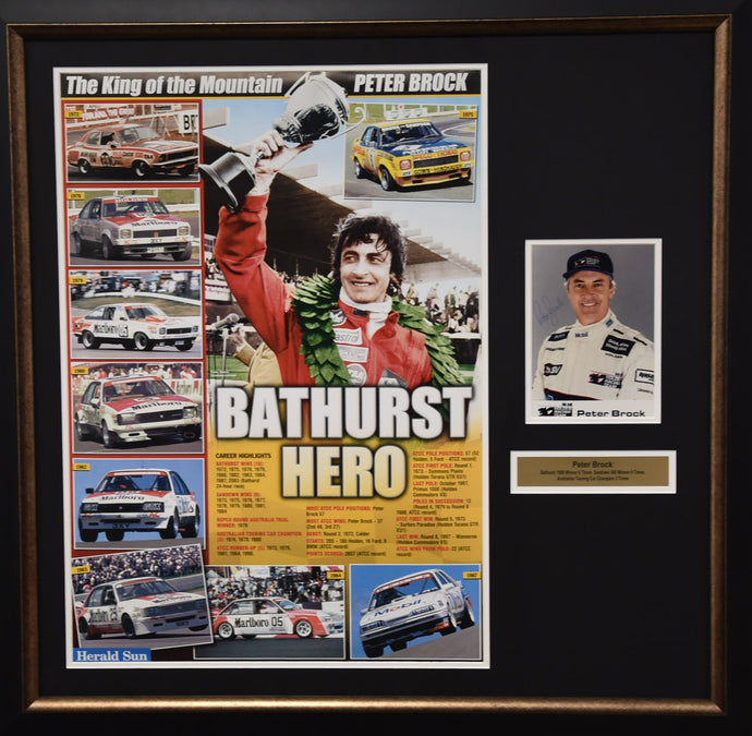 'The Best of Brock' Personally Signed Peter Brock Collage, from Unique Memorabilia. 