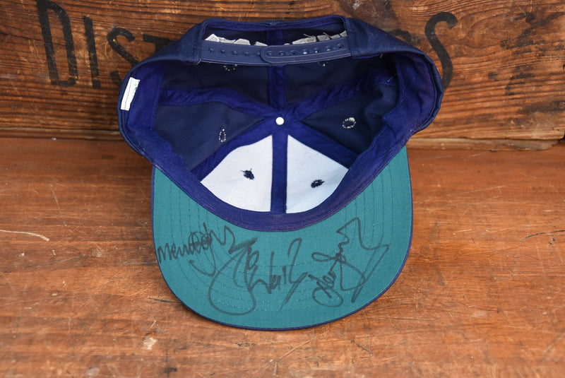 Load image into Gallery viewer, Victoria Cricket Cap Personally Signed by Warne, Jones and Hughes
