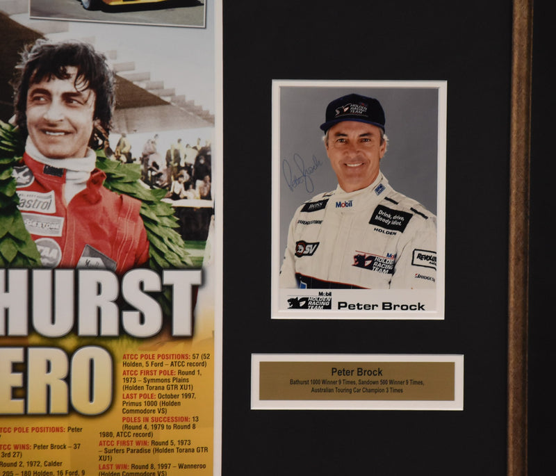 Load image into Gallery viewer, &#39;The Best of Brock&#39; Personally Signed Peter Brock Collage, from Unique Memorabilia. 
