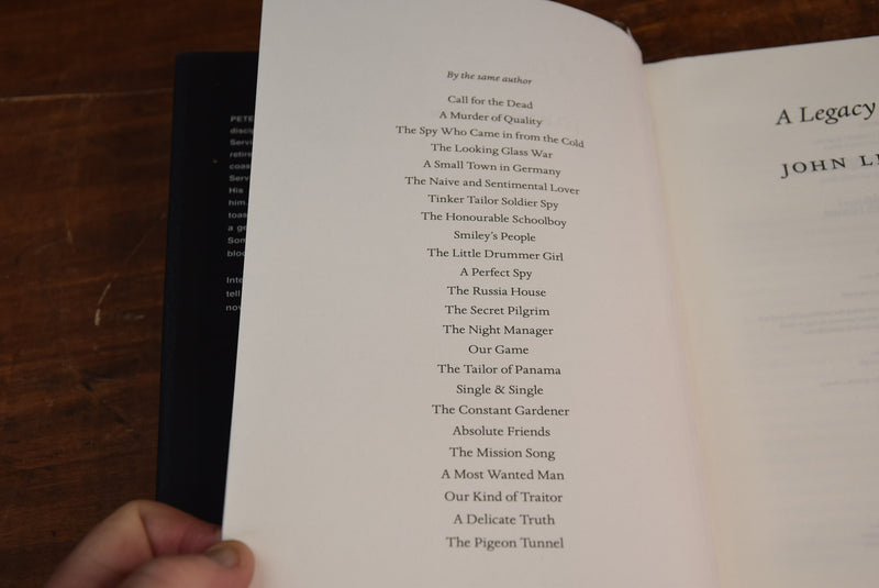 Load image into Gallery viewer, John le Carre Personally Signed &quot;A Legacy of Spies&quot;
