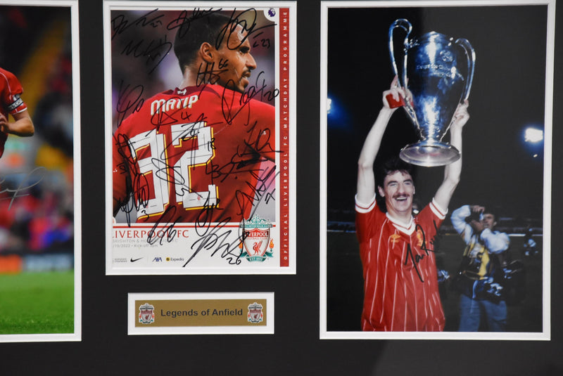 Load image into Gallery viewer, Liverpool FC &quot;Legends of Anfield&quot; Personally-Signed Tribute, Framed

