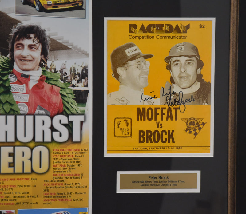 Load image into Gallery viewer, Peter Brock &quot;Legendary&quot; Personally Signed Collage, from Unique Memorabilia. 
