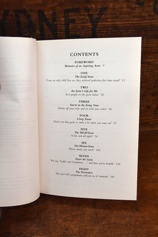 Roger Moore 007 Personally Signed "My Word Is My Bond"