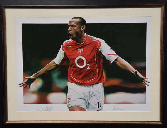 Thierry Henry Official Release, Personally Signed, Arsenal