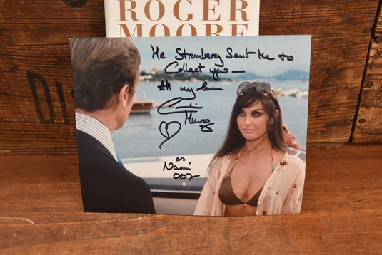 Roger Moore 007 Personally Signed "My Word Is My Bond"