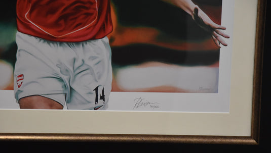 Thierry Henry Official Release, Personally Signed, Arsenal
