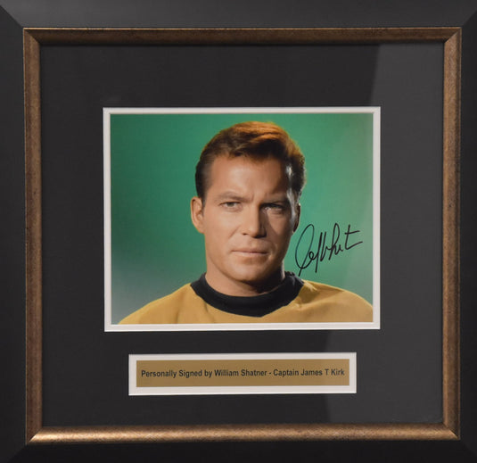 William Shatner Star Trek Personally Signed Photo, Framed