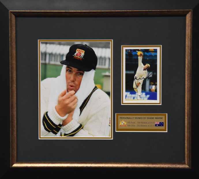 Shane Warne Personally Signed 