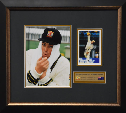 Shane Warne Personally Signed 