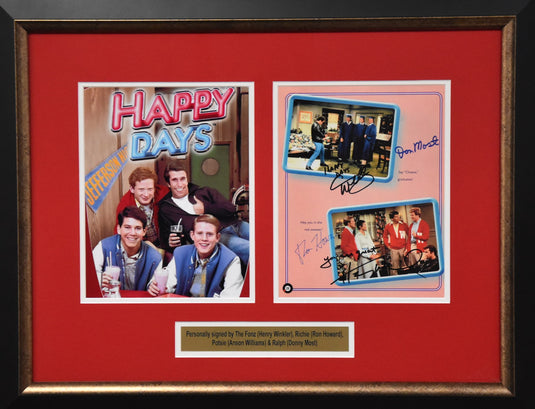 Happy Days Personally Signed by The Fonz, Richie, Ralph and Potsie