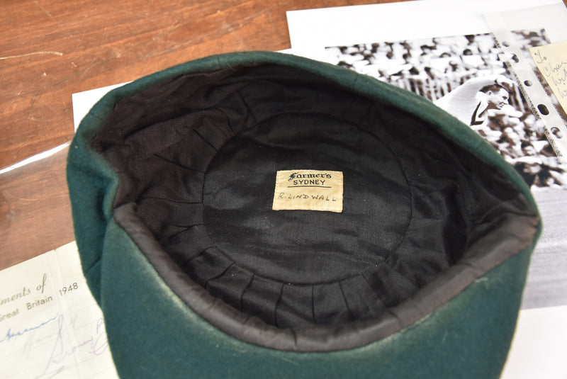 Load image into Gallery viewer, Ray Lindwall Worn Baggy Green Cap
