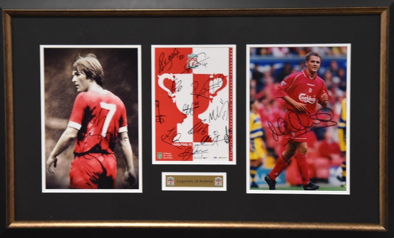 Load image into Gallery viewer, Liverpool FC "Legends of Anfield" Personally-Signed Tribute, Framed
