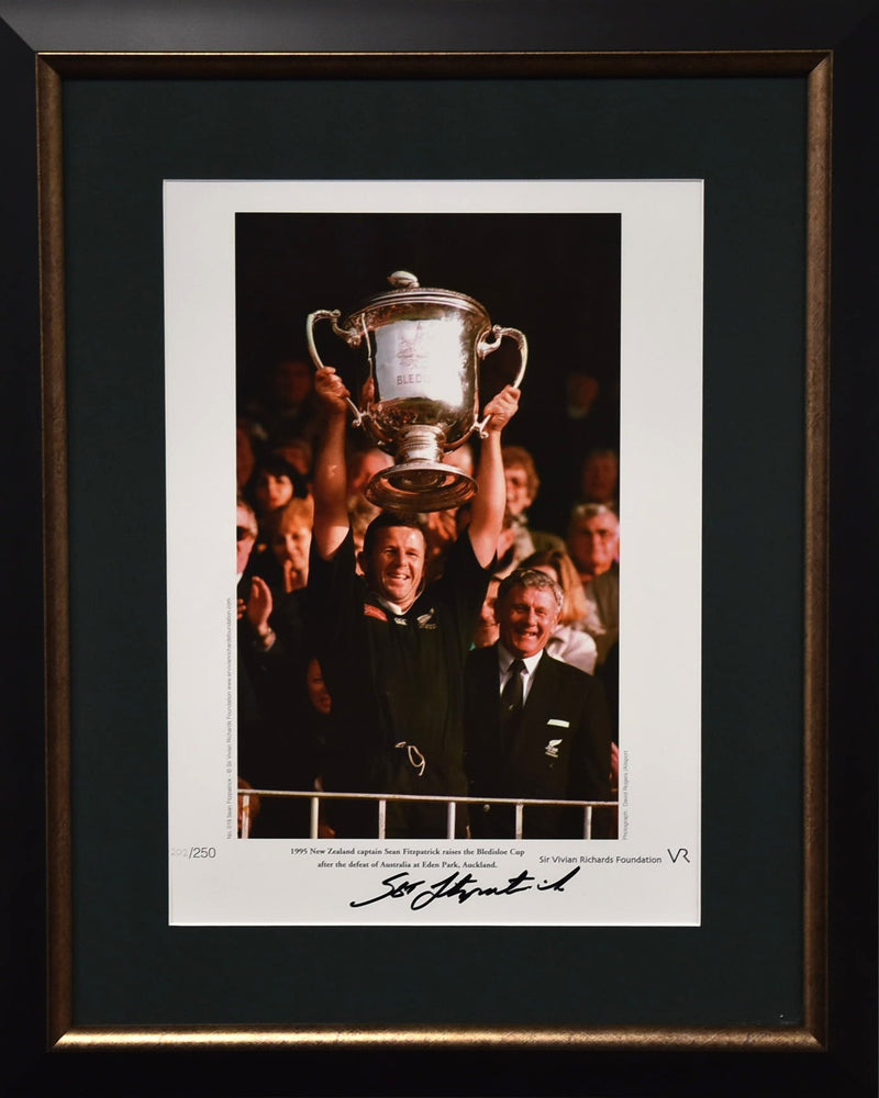 Load image into Gallery viewer, Sean Fitzpatrick All Blacks Personally Signed &quot;World Cup Champion&quot;
