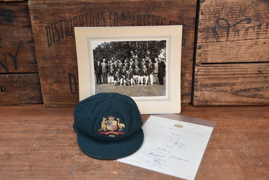 1956 Test Worn Baggy Green Cap from Unique Memorabilia