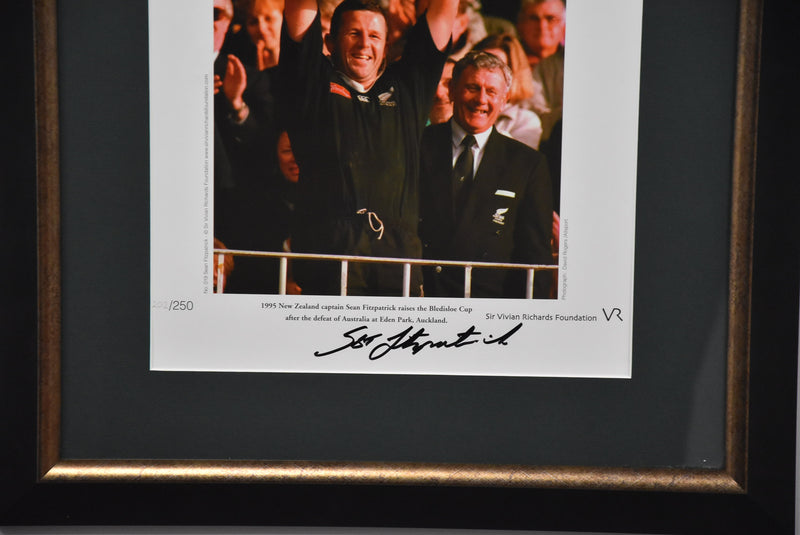 Load image into Gallery viewer, Sean Fitzpatrick All Blacks Personally Signed &quot;World Cup Champion&quot;
