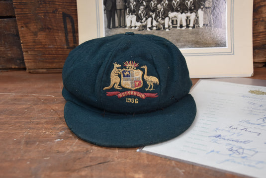 1956 Test Worn Baggy Green Cap from Unique Memorabilia