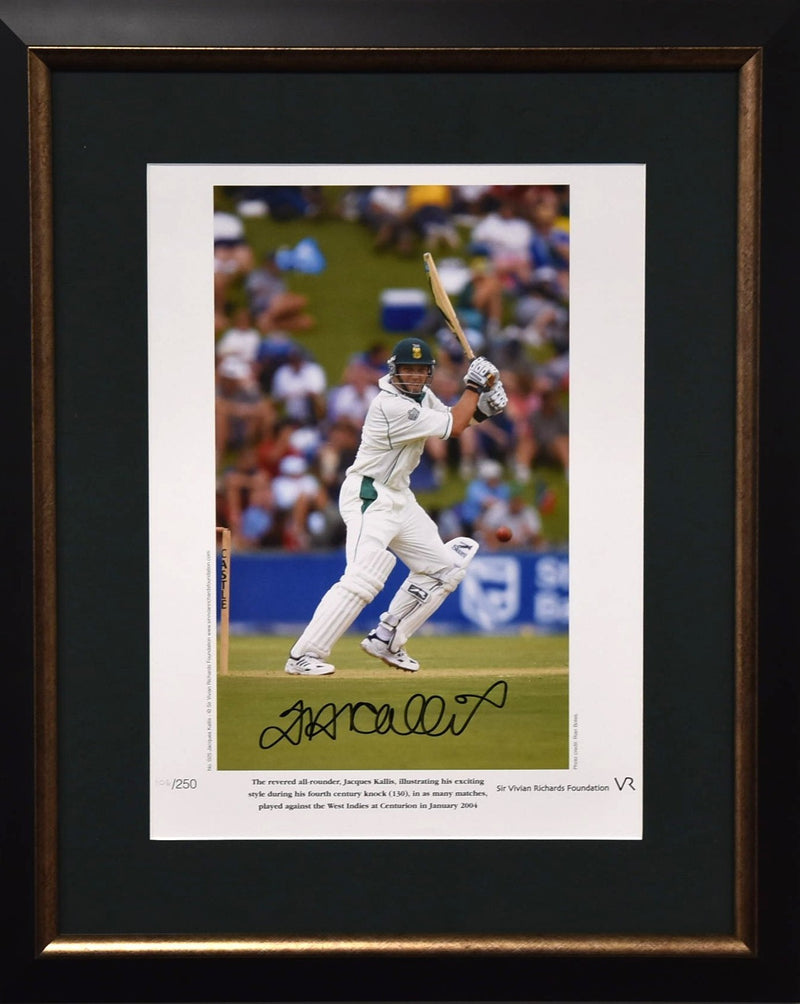 Load image into Gallery viewer, Jacques Kallis South Africa Cricket Personally Signed Career Tribute, Framed
