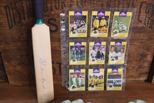 Allan Border - Signed DF Gloves from Last FC Innings