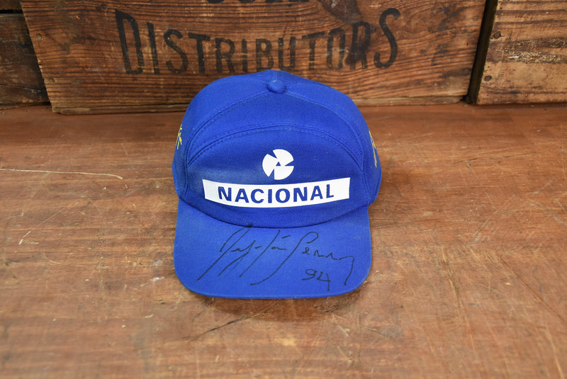 Load image into Gallery viewer, Ayrton Senna &quot;94&quot; Personally Signed Nacional Cap
