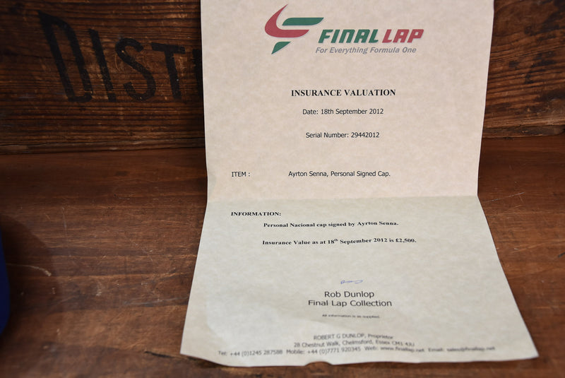 Load image into Gallery viewer, Ayrton Senna &quot;94&quot; Personally Signed Nacional Cap
