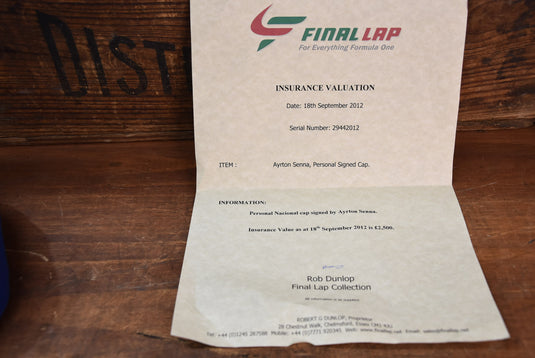 Ayrton Senna "94" Personally Signed Nacional Cap