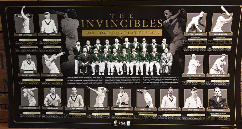 Load image into Gallery viewer, "The Invincibles" - Australia's Greatest Cricket Team - Signed by the Team
