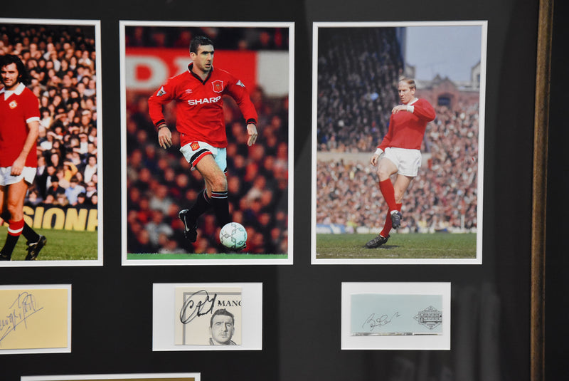 Load image into Gallery viewer, Manchester United &quot;The Greatest Red Devils&quot; Signed by Becks, Best, Cantona, Charlton
