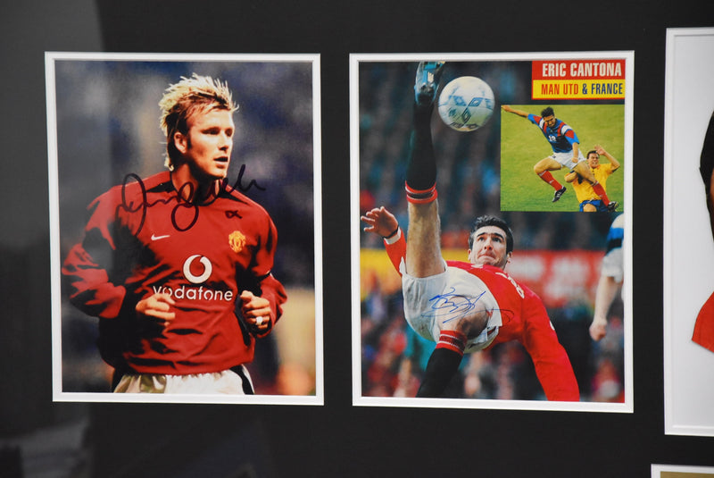 Load image into Gallery viewer, Manchester United &quot;The Greatest Red Devils&quot; Signed by Becks, Cantona, Best, Charlton, Law
