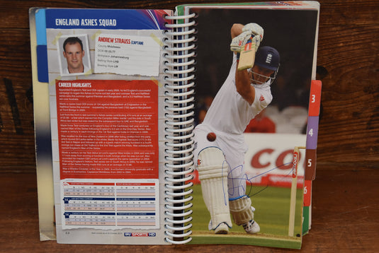 2010/2011 Ashes Media Guide Personally Signed by Legend after Legend