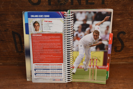2010/2011 Ashes Media Guide Personally Signed by Legend after Legend