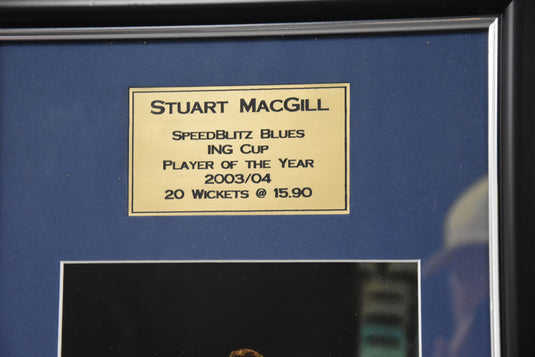Stuart MacGill Collection - Ashes Kitbag, Signed Award, NSW Helmet