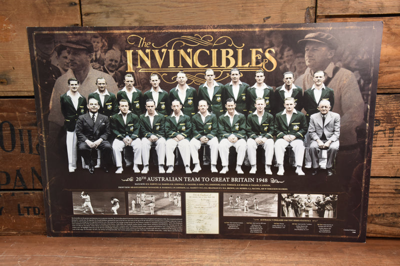 Load image into Gallery viewer, "The 1948 Invincibles" - Australia's Greatest Cricket Team - Personally Signed by the Team
