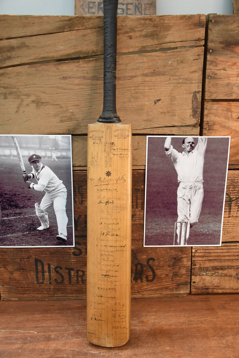 Load image into Gallery viewer, 1938 Australia v England Ashes Test Bat Personally Signed by Both Teams
