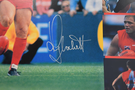 Tony Lockett Personally Signed '1300' Collage
