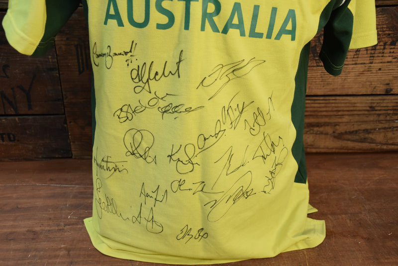 Load image into Gallery viewer, Australian Polo Shirt, Team Signed, ICC 2017 Champions Trophy
