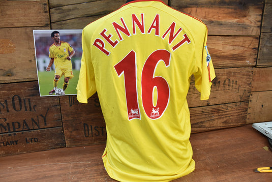 Liverpool FC Jermaine Pennant EPL Match Worn Jersey