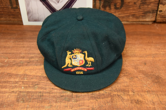 Baggy Green Test-Worn And Ashes Tour Worn Cap - Jack Wilson, 1956