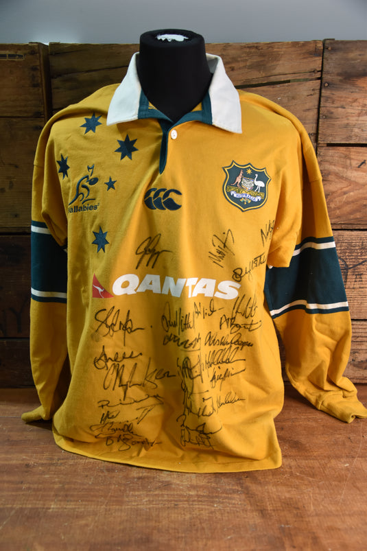 Australian Wallabies 2003 World Cup Squad Signed Jersey