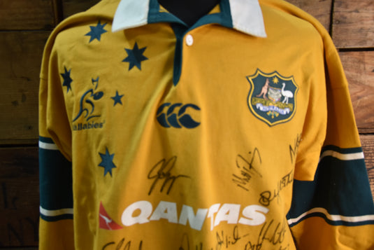 Australian Wallabies 2003 World Cup Squad Signed Jersey