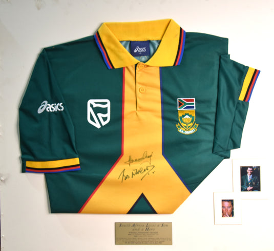 South Africa Cricket - Hansie Cronje and Bob Woolmer Personally Signed Tribute