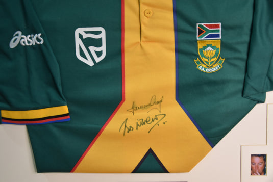 South Africa Cricket - Hansie Cronje and Bob Woolmer Personally Signed Tribute