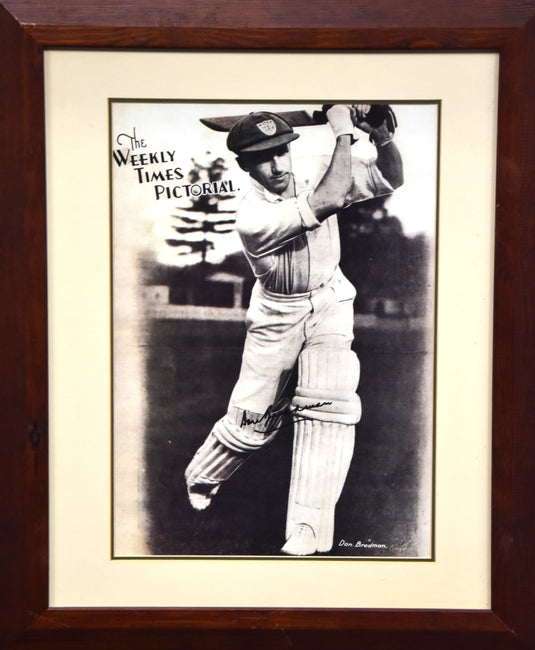 Sir Donald Bradman Personally Signed 